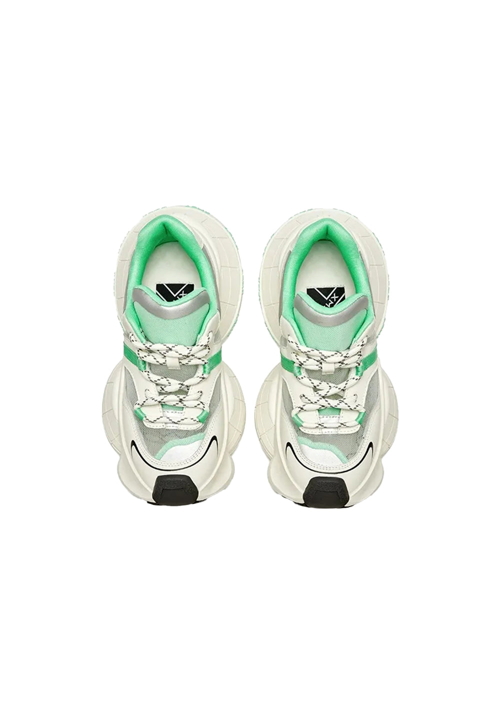 XMZY | Brocade Platform Sneakers-White - PSYLOS 1, XMZY | Brocade Platform Sneakers-White, Chunky Sneakers, XMZY•JAPAN, PSYLOS 1